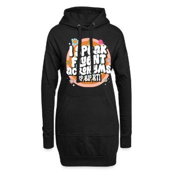 Psychologue scolaire - Sweat-shirt à capuche long Femme - noir - Devant
