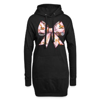 Coquette Arch Grutier Opérateur de grue - Sweat-shirt à capuche long Femme - noir - Devant
