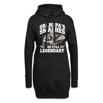 Opa Pickleball Spieler Dinking Team Geschenk - Hoodie-Kleid - Schwarz - Vorne