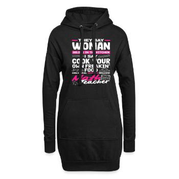 Cadeau de mathématiques pour professeur de mathématiques - Sweat-shirt à capuche long Femme - noir - Devant