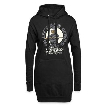 Kendo Japanische Kampfsportarten - Hoodie-Kleid - Schwarz - Vorne
