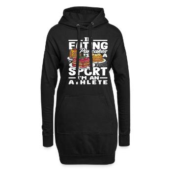 Wenn Pfannkuchen Essen Ein Sport Ist Bin Ich Ein - Hoodie-Kleid - Schwarz - Vorne