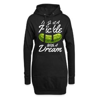 Dill Pickle Ich Gehöre Zu Den Pickles - Hoodie-Kleid - Schwarz - Vorne