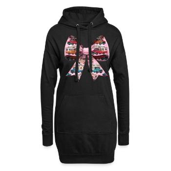Coquette Bow RV Wohnmobil Wohnmobil Camping Urlaub - Hoodie-Kleid - Schwarz - Vorne
