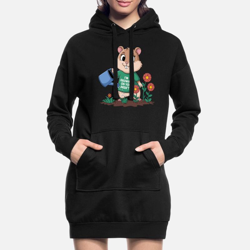 Ich Wachse Auf Dir, Oder? Hoodie-Kleid
