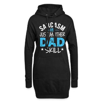 Geschenke Zum Vatertag Für Papa - Hoodie-Kleid - Schwarz - Vorne