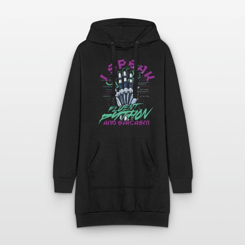 Computerlinguist Fluent Python And Sarcasm Hoodie-Kleid