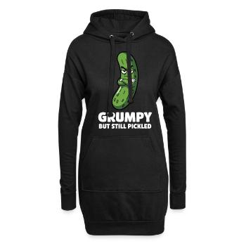 Gewürzgurke Essiggurke - Hoodie-Kleid - Schwarz - Vorne