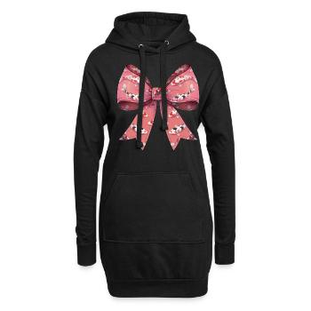 Coquette Bogen Koi Fisch Karpfen Nishikigoi Japan - Hoodie-Kleid - Schwarz - Vorne
