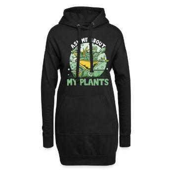Gardener My Plants - Hoodie Dress - black - Front
