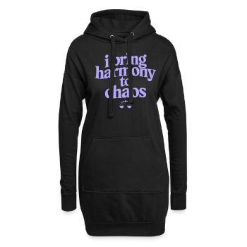 Waage Sternzeichen: Ich Bringe Harmonie Ins Chaos - Hoodie-Kleid - Schwarz - Vorne