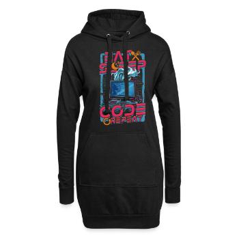 Theoretical Computer Scientist - Hoodie-Kleid - Schwarz - Vorne