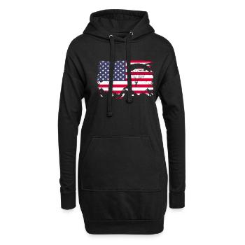 Parachutisme Parachutisme Parachute Cadeau - Sweat-shirt à capuche long Femme - noir - Devant