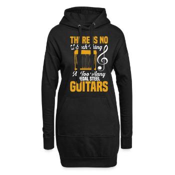 Pedal Steel Guitarist String Instrument Mountain - Hoodie-Kleid - Schwarz - Vorne