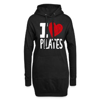Pilates J’adore Pilates Passion - Sweat-shirt à capuche long Femme - noir - Devant