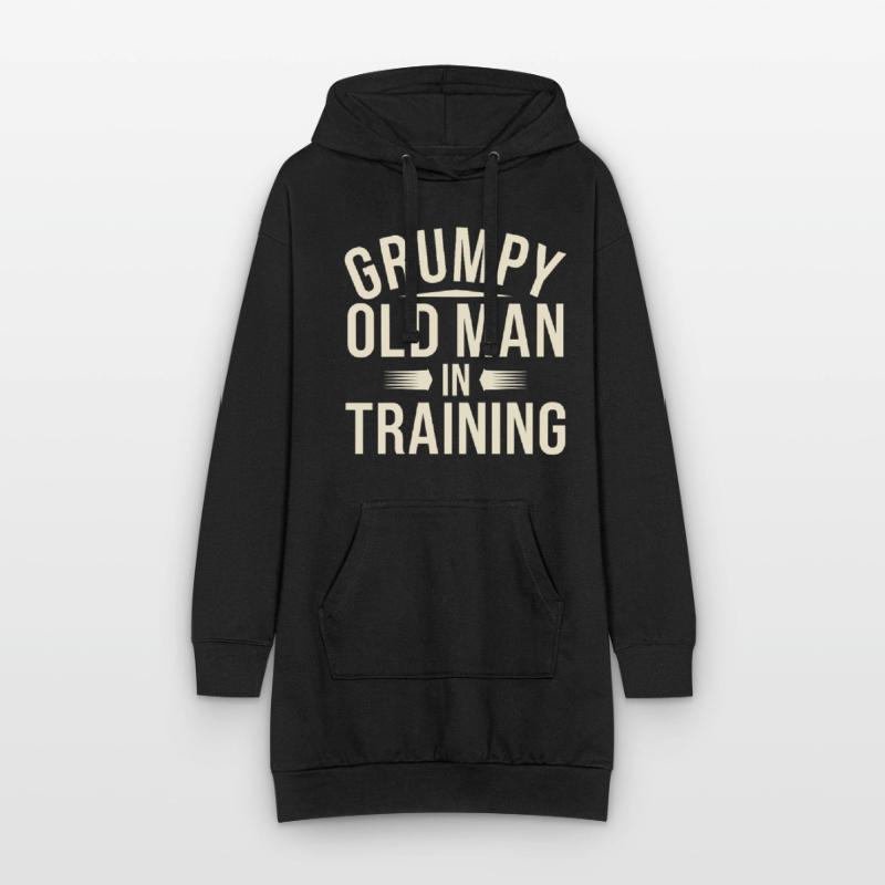 Grumpy Old Man Grumpy Hoodie Dress