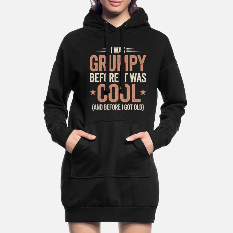 Grumpy Old Man Grumpy Hoodie Dress