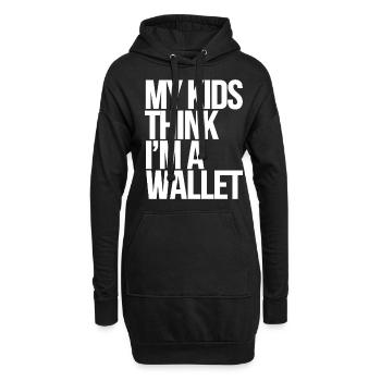 Geschenke Zum Vatertag Für Papa - Hoodie-Kleid - Schwarz - Vorne