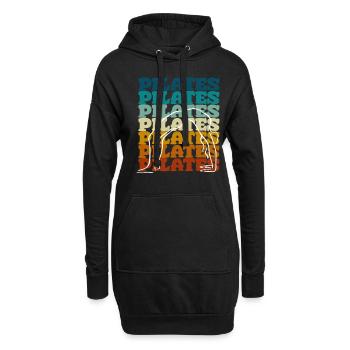 Motif d’exercice de Pilates pour les fans de Pilates - Sweat-shirt à capuche long Femme - noir - Devant