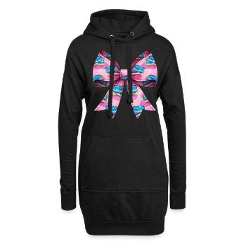Coquette Bow Réalité Virtuelle VR Player Maman - Sweat-shirt à capuche long Femme - noir - Devant