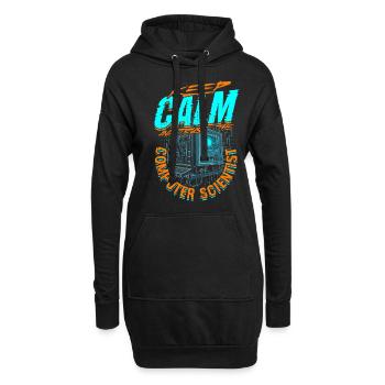 Keep Calm And Trust Theoretical Computer Scientist - Hoodie-Kleid - Schwarz - Vorne