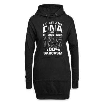 Test ADN génétique Crispr Microbiology - Sweat-shirt à capuche long Femme - noir - Devant