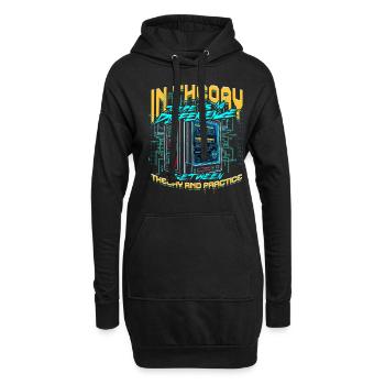 Theoretical Computer Scientist - Hoodie-Kleid - Schwarz - Vorne