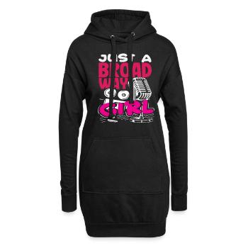 Musical Liebhaber Just A Broadway Girl - Hoodie-Kleid - Schwarz - Vorne