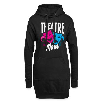 Comédies musicales pour maman de théâtre et maudite musicale - Sweat-shirt à capuche long Femme - noir - Devant