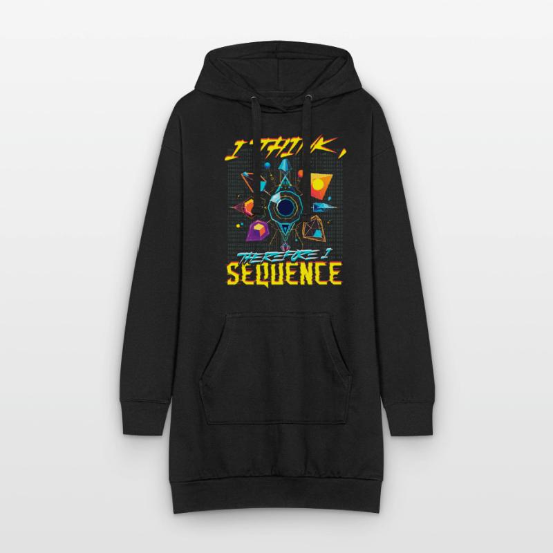 Analyste en bioinformatique Think Therefore I Sequence Sweat-shirt à capuche long Femme