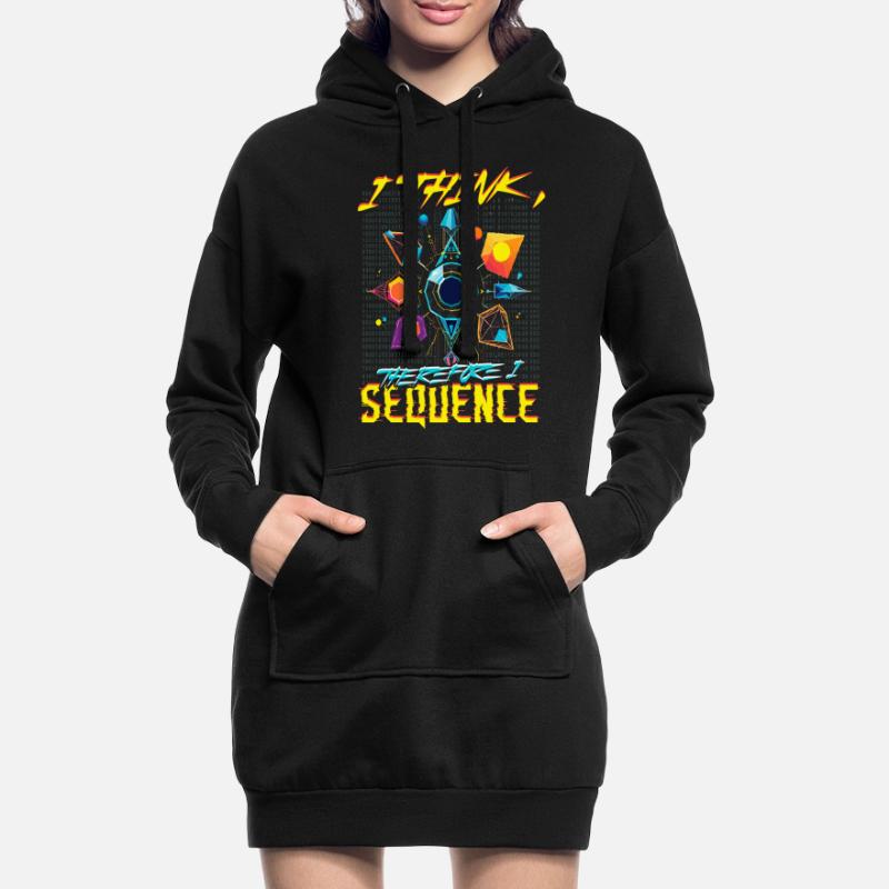 Analyste en bioinformatique Think Therefore I Sequence Sweat-shirt à capuche long Femme