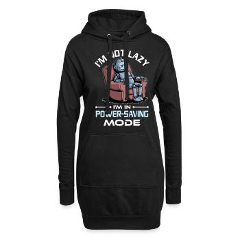 Ai Robotik Geek Tech Humor Roboter - Hoodie-Kleid - Schwarz - Vorne