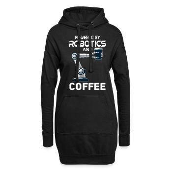 Ai Robotik Geek Tech Humor Roboter - Hoodie-Kleid - Schwarz - Vorne