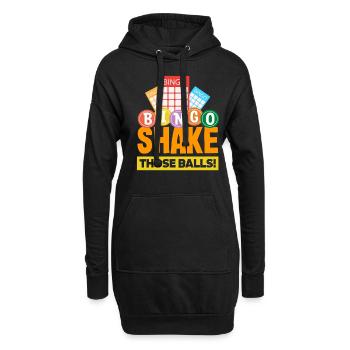 Bingo Shake The Balls Player Fun - Sweat-shirt à capuche long Femme - noir - Devant