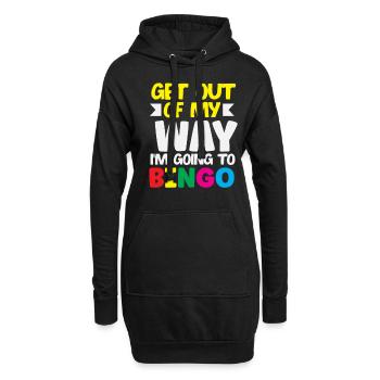 Joueurs de bingo hors du chemin Je vais bingo - Sweat-shirt à capuche long Femme - noir - Devant