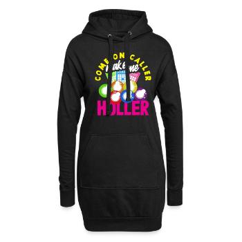 Joueurs de bingo Venez m’appeler - Sweat-shirt à capuche long Femme - noir - Devant