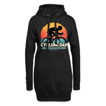 Cycling Dad Radfahrer Lustiges Radfahrer Rennrad - Hoodie-Kleid - Schwarz - Vorne