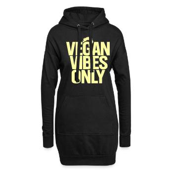 Vegan Vibes Only : Inspirer la vie végétalienne - Sweat-shirt à capuche long Femme - noir - Devant