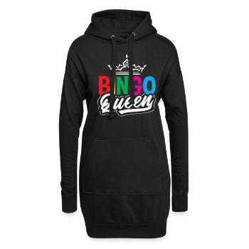 Couronne de reine de bingo pour les joueurs de bingo - Sweat-shirt à capuche long Femme - noir - Devant