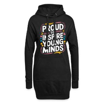 Proud to inspire young minds Teachers - Hoodie Dress - black - Front