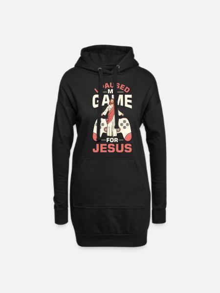 Christlich Gaming Jesus Gamer - Hoodie-kjole - sort