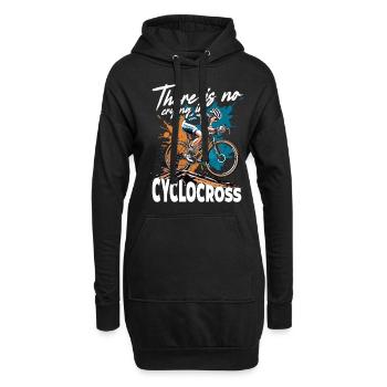 Cyclo-cross, il n’y a pas de pleurs en cyclo-cross - Sweat-shirt à capuche long Femme - noir - Devant