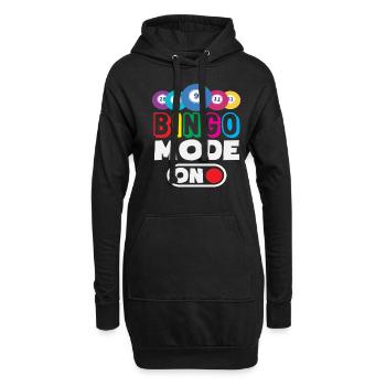 Mode bingo activé pour les joueurs de bingo - Sweat-shirt à capuche long Femme - noir - Devant
