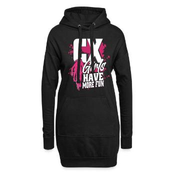 Cyclocross CX Les filles s’amusent plus - Sweat-shirt à capuche long Femme - noir - Devant