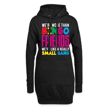 Bingo Friends Petit Joueur d’Équipement - Sweat-shirt à capuche long Femme - noir - Devant