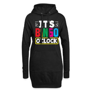 C’est l’heure du bingo pour les joueurs de bingo - Sweat-shirt à capuche long Femme - noir - Devant
