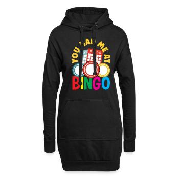 Vous m’avez déjà eu au bingo - Sweat-shirt à capuche long Femme - noir - Devant