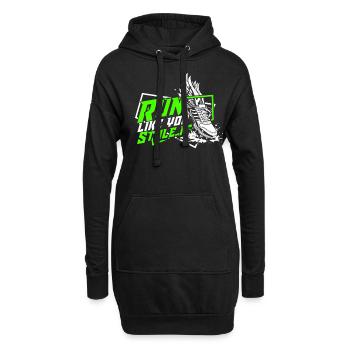 Marathon Marathons Coureurs Running - Sweat-shirt à capuche long Femme - noir - Devant