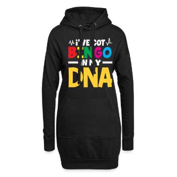 Bingo dans mon ADN Déclaration amusante - Sweat-shirt à capuche long Femme - noir - Devant