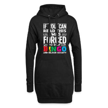 Bingo Lovers Funny Company Retour - Sweat-shirt à capuche long Femme - noir - Devant